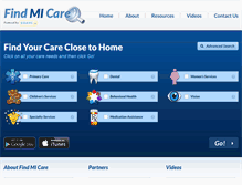 Tablet Screenshot of findmicare.org